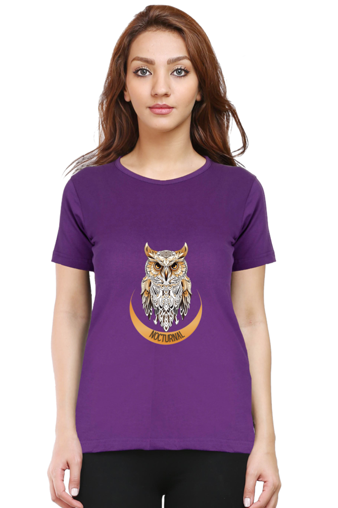 Women's Printed Owl T-shirt