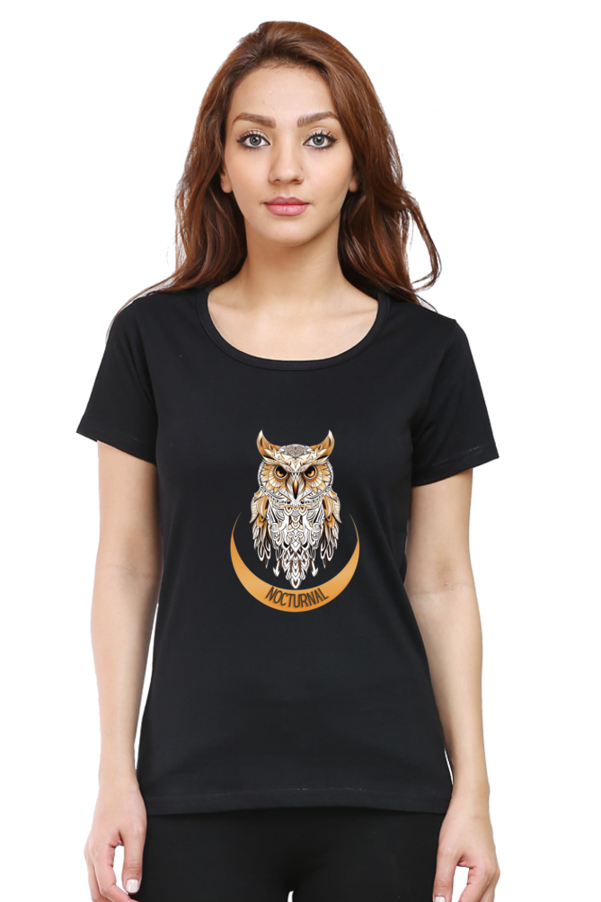 Women's Printed Owl T-shirt